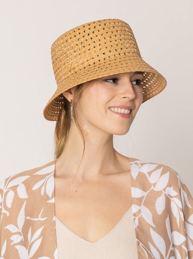 Straw Bucket Hat