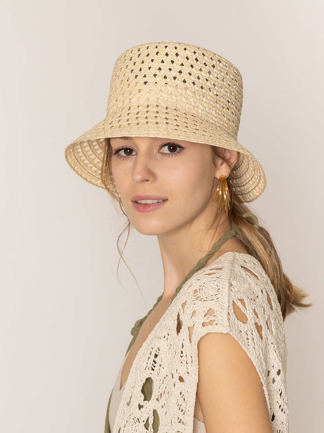Straw Bucket Hat
