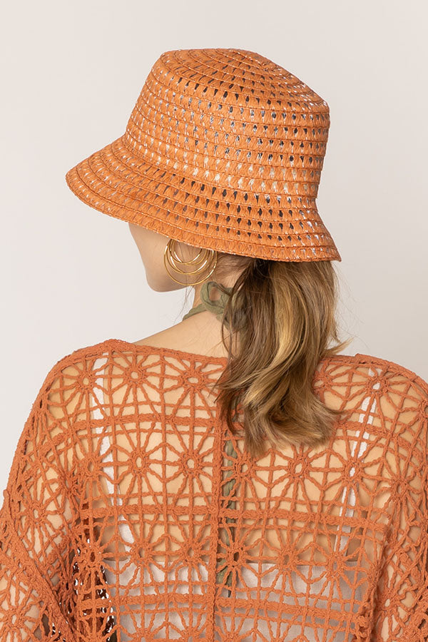 Straw Bucket Hat