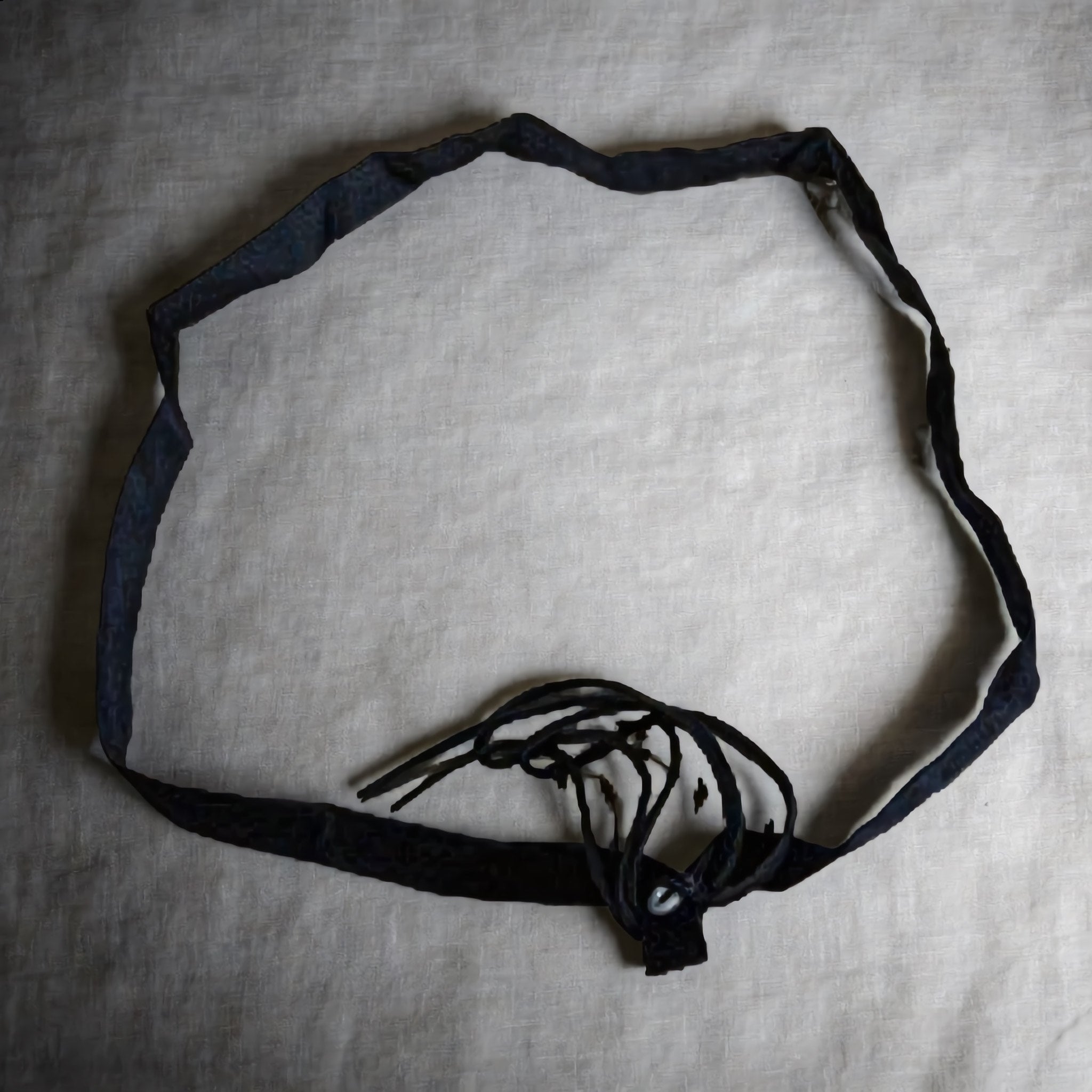 Handmade Black Abstract Choker