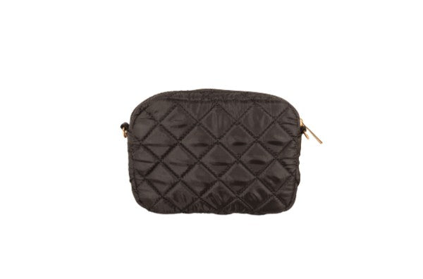 SueEllen Quilted Small Crossbody Bag with Gold Cha