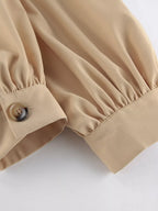Puff Sleeve Cropped Jacket