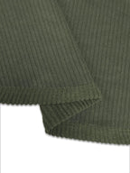Plus Size Casual Corduroy Button-Down Hooded Jacket