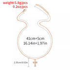 18K Gold-Plated Rhinestone Cross Necklace
