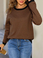 Striped Round Neck Sweater