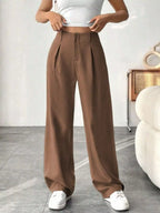 Wide Leg Pleated Pants