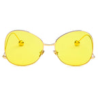 EUGENE | Women's Trendy Oversized Pantone Lens Sunglasses