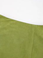 Solid Color Midi Skirt