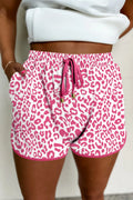 Leopard Drawstring Shorts