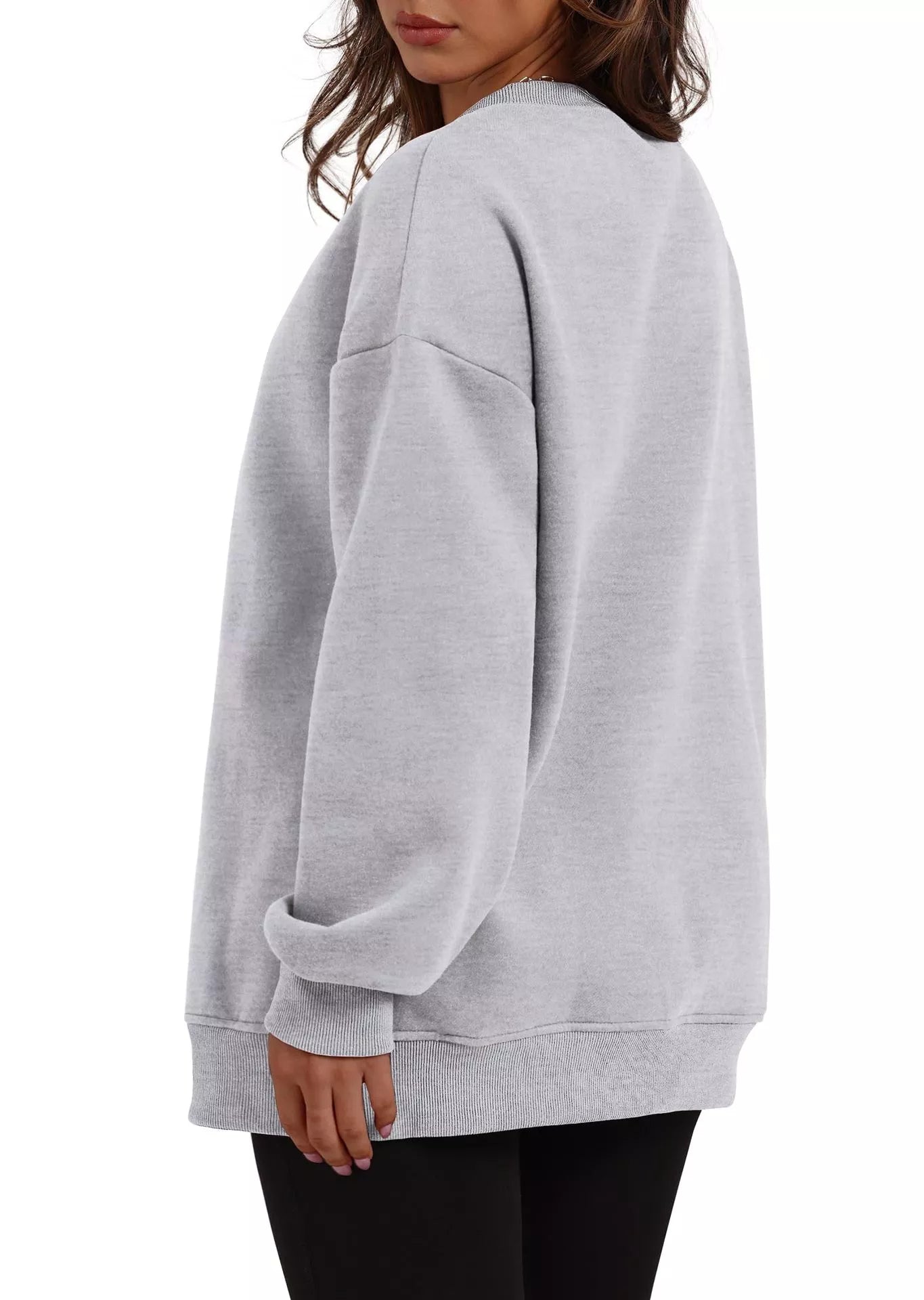 Casual Solid Color Long Sleeve Sweatshirt