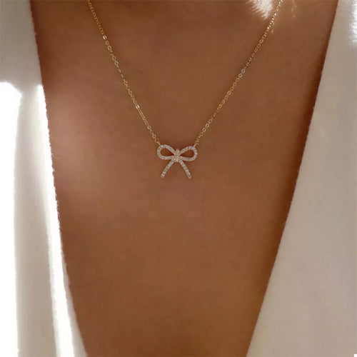 Bowknot Pendant Necklace