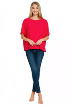 Zenana Round Neck Short Sleeve T-Shirt