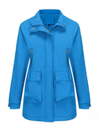 Full Size Zip Up Hooded Parka Outerwear Plus Size