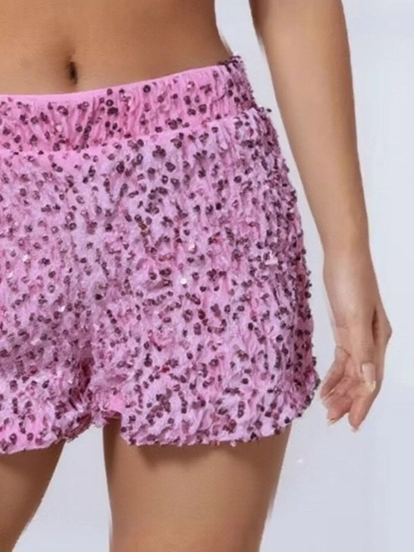 Sequin Embellished Shorts