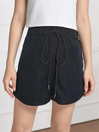Casual Drawstring High Waist Shorts