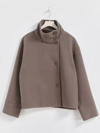 Wool Blend Long Sleeve Outerwear