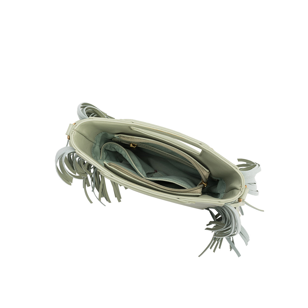 Jamie Mint Recycled Vegan Crossbody Bag