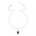 18K Gold-Plated Teardrop Pendant Necklace