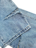 Distressed Wide Leg Jeans