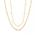 18K Gold-Plated Titanium Steel Layered Necklace