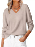Classic V-Neck Long Sleeve Sweater