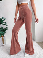 Corduroy High Waist Flare Pants