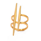 Stainless Steel Asymmetrical Ring