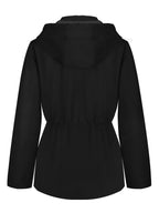 Zip Up Waterproof Hooded Outerwear