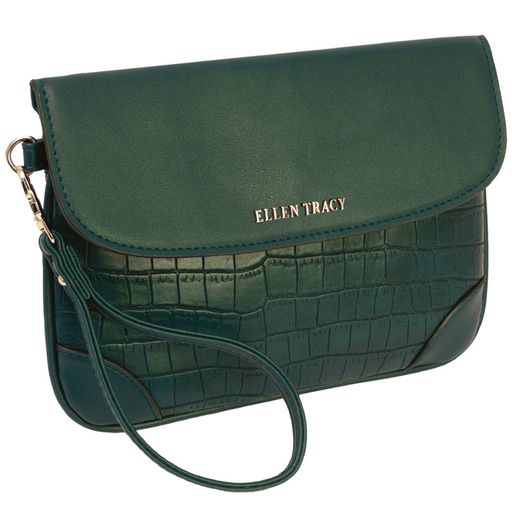Ellen Tracy Clutch with Wristlet Strap