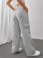 Relaxed Fit Pants with Drawstring Waist
