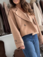 Double-Breasted Cropped Outerwear