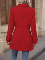 Collared Neck Button Up Coat