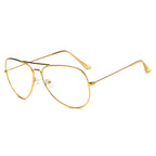ENID - Trendy Aviator Clear Glasses Lens Sun Glasses
