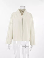 Open Front Dropped Shoulder Outerwear