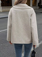 Double-Breasted Wool Blend Casual Jacket