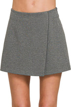 Zenana Wrap Front Skort