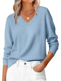 Classic V-Neck Long Sleeve Sweater