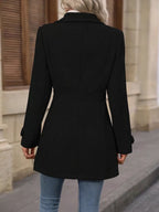Collared Neck Button Up Coat