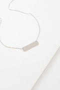 Tag Plate Necklace | Silver (sterl.)