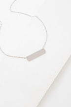 Tag Plate Necklace | Silver (sterl.)