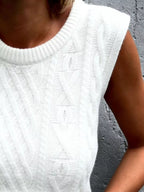 Cable Knit Sweater Vest