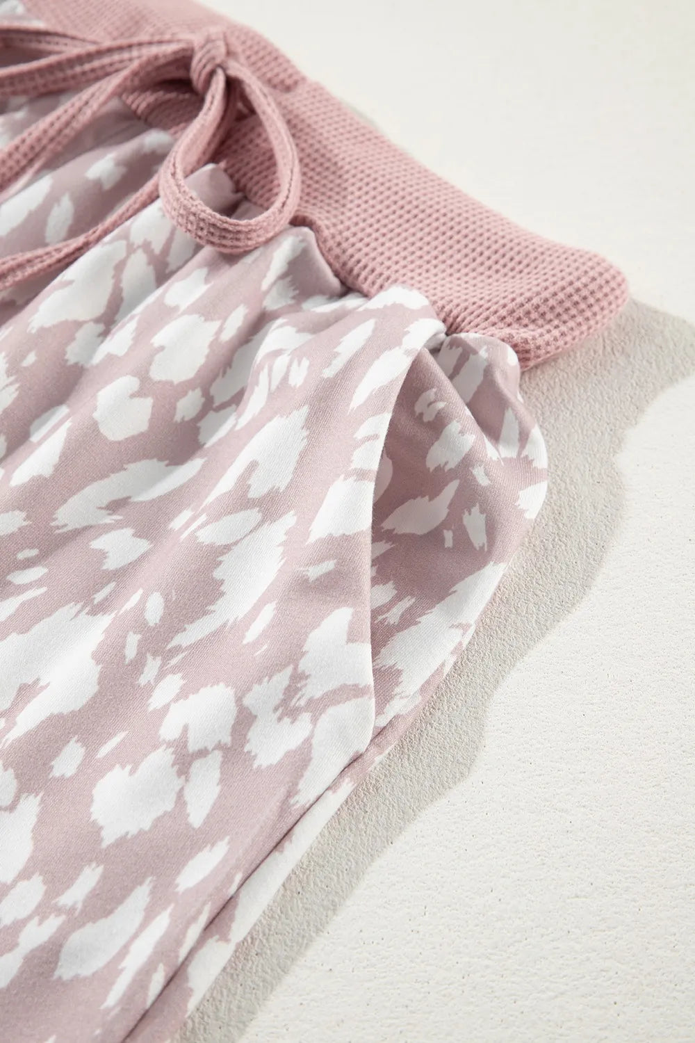 Abstract Print Drawstring Casual Shorts