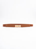 PU Elastic Skinny Belt