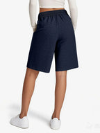 Solid Color Shorts with Pockets