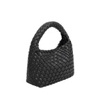 Sylvie Black Recycled Vegan Top Handle Bag