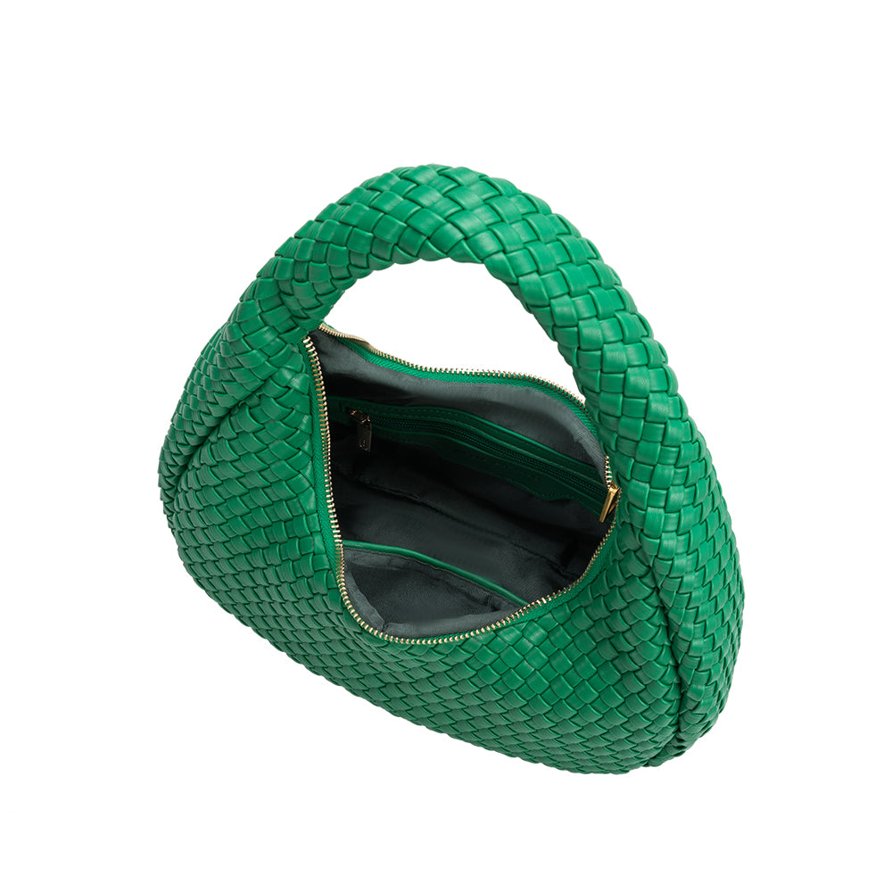 Lorelai Green Recycled Vegan Shoulder Bag