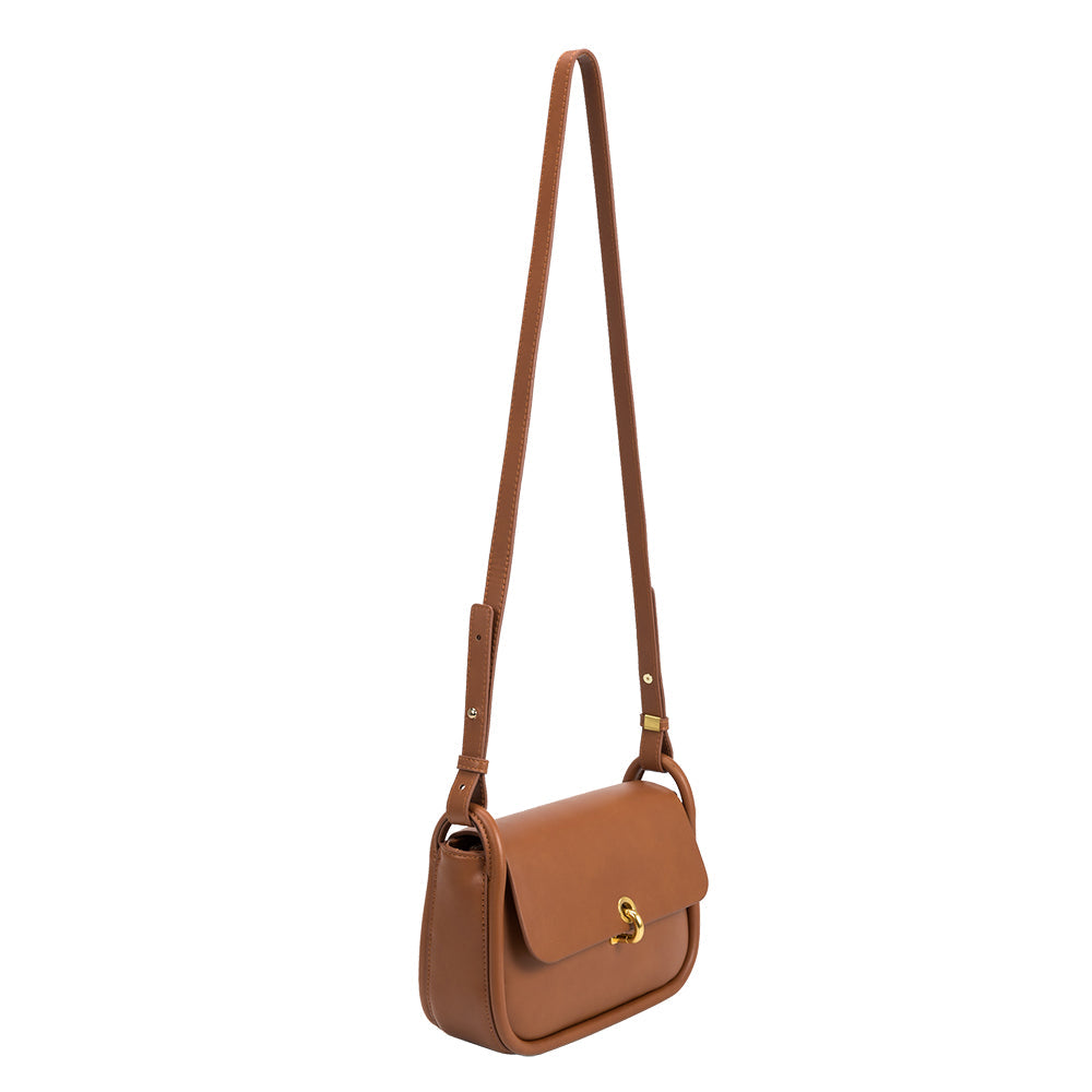 Ally Saddle Recycled Vegan Crossbody Bag