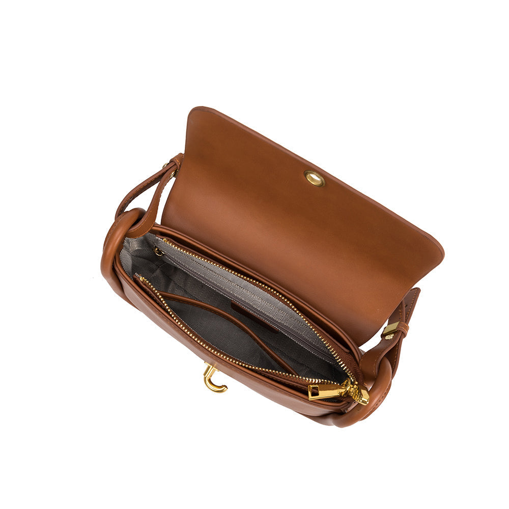 Ally Saddle Recycled Vegan Crossbody Bag
