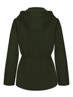 Zip Up Waterproof Hooded Outerwear