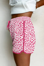 Leopard Drawstring Shorts